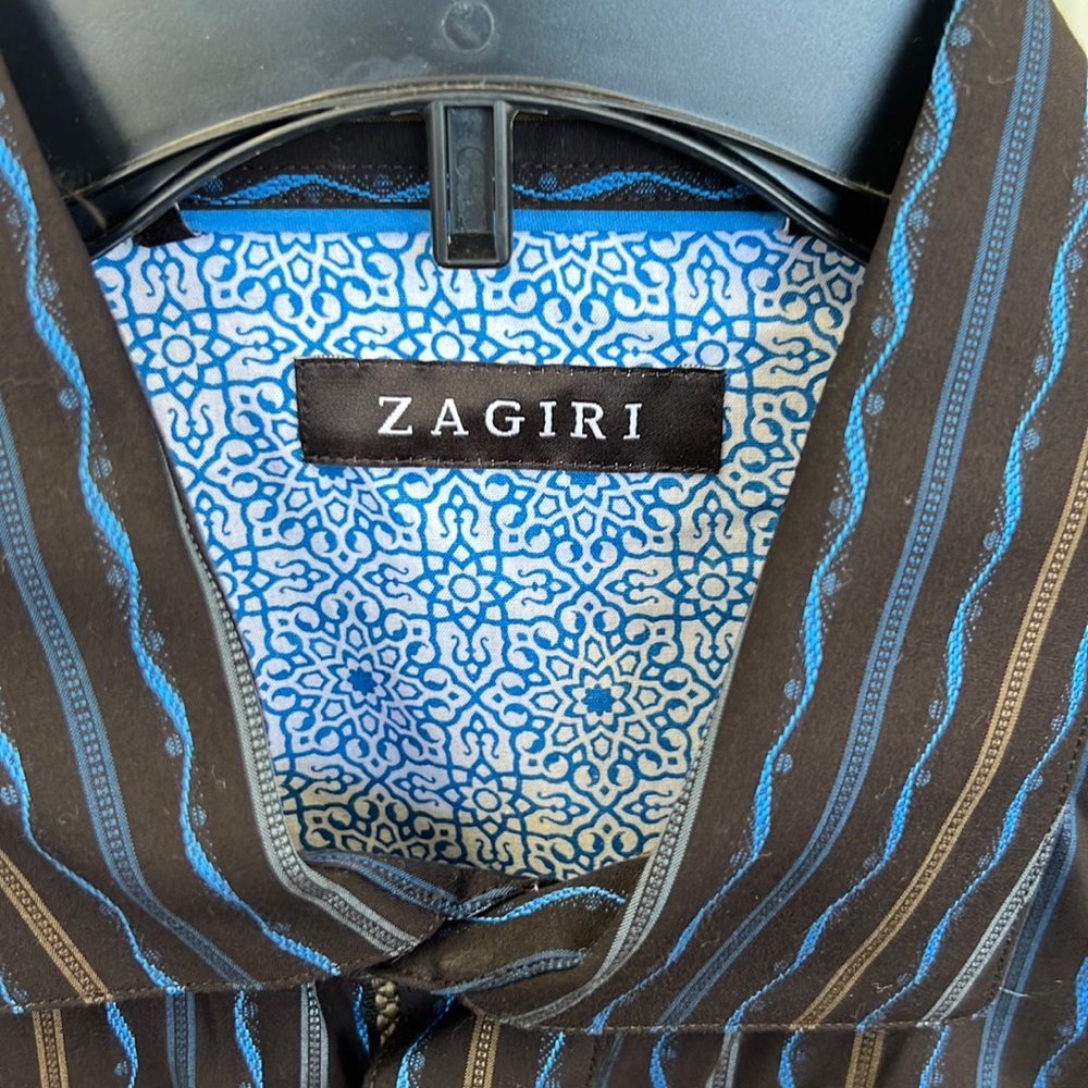 Gently used long sleeve button, down shirt, Zagiri size, XL